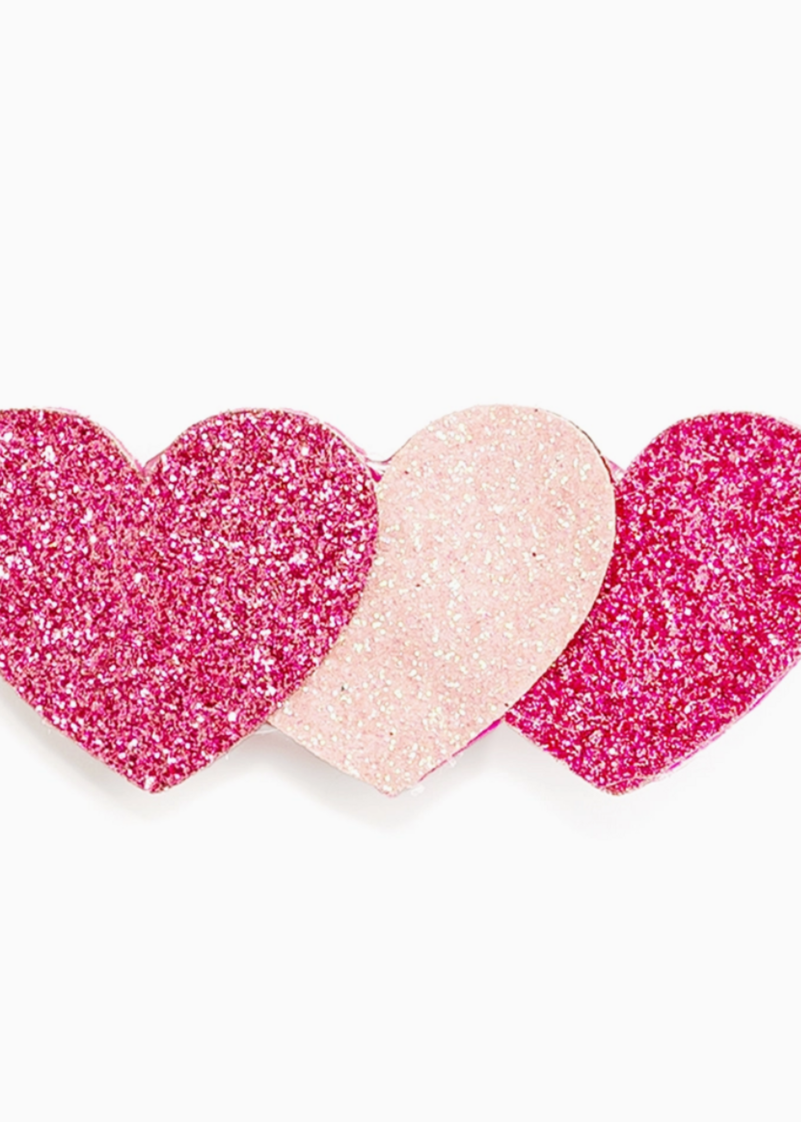 Sweet Wink Pink Sparkle Hearts Valentines Clip