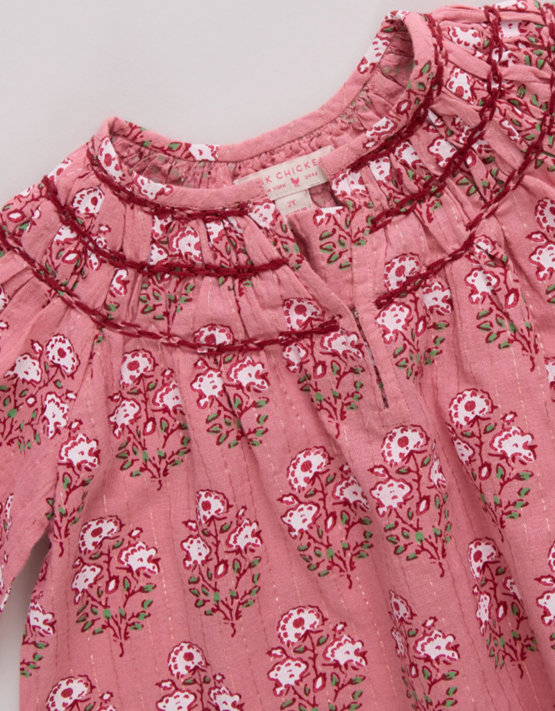 Pink Chicken Ava Top Pink Strawflower