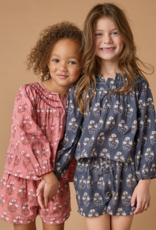 Pink Chicken Ava Top Navy Strawflower