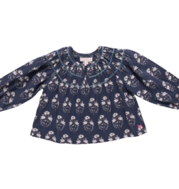 Pink Chicken SALE Ava Top Navy Strawflower