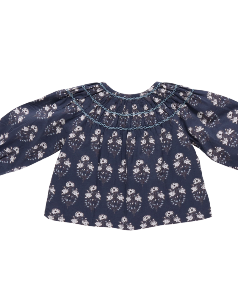 Pink Chicken Ava Top Navy Strawflower