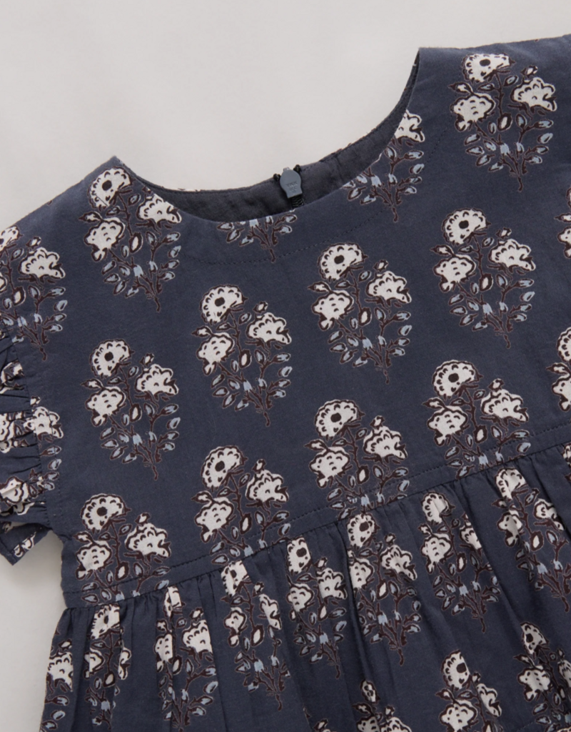 Pink Chicken Peachy Dress Navy Strawflower