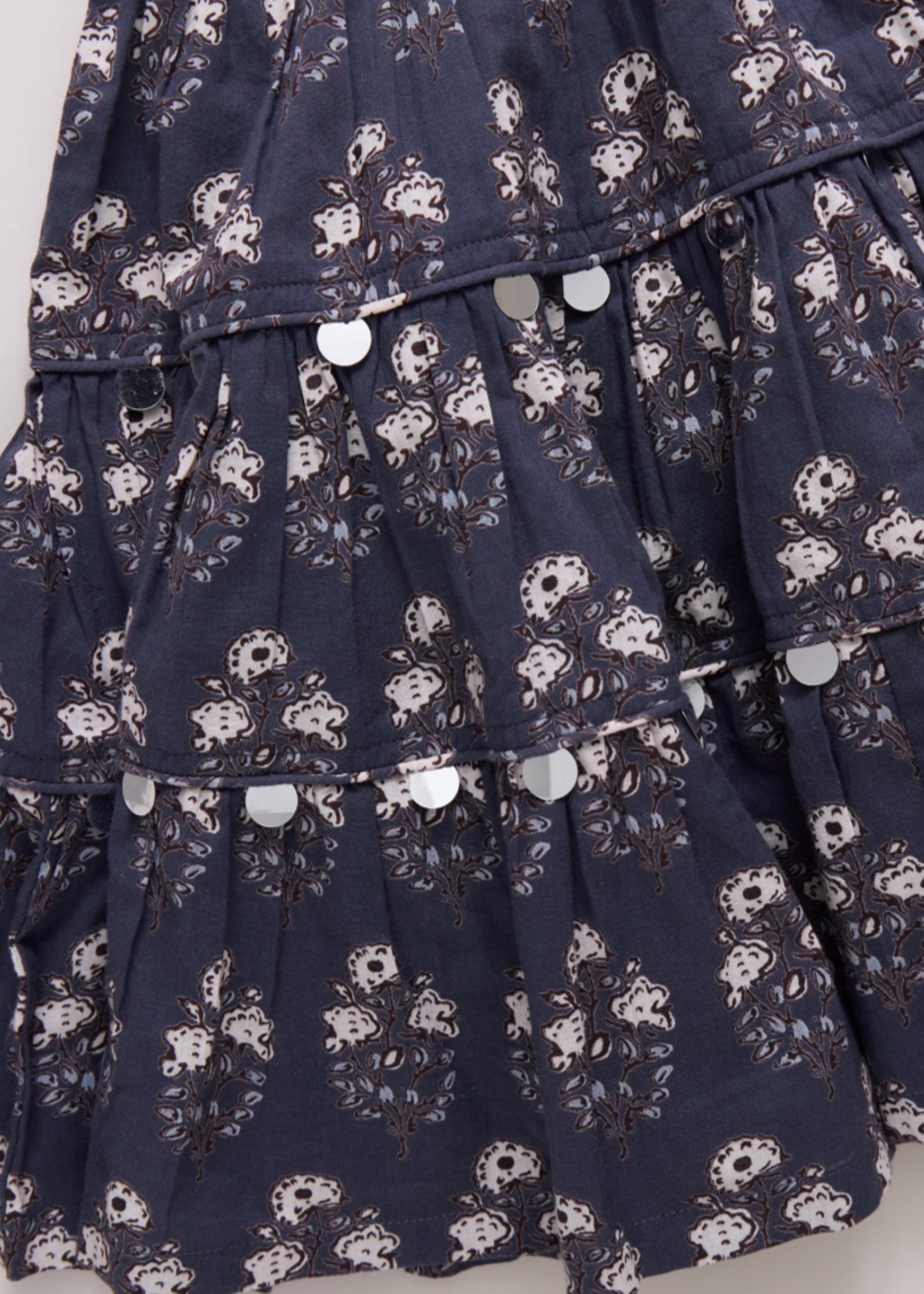 Pink Chicken Peachy Dress Navy Strawflower