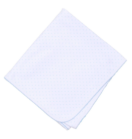 Magnolia Baby Mini Dots Blue Receiving Blanket