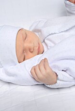 Magnolia Baby Mini Dots Blue Receiving Blanket