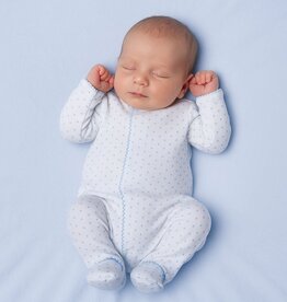 Magnolia Baby Mini Dots Blue Footie