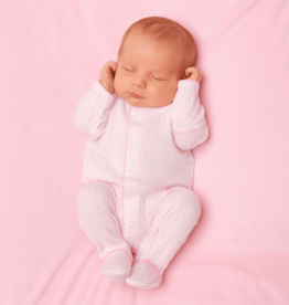 Magnolia Baby Mini Dots Pink Footie
