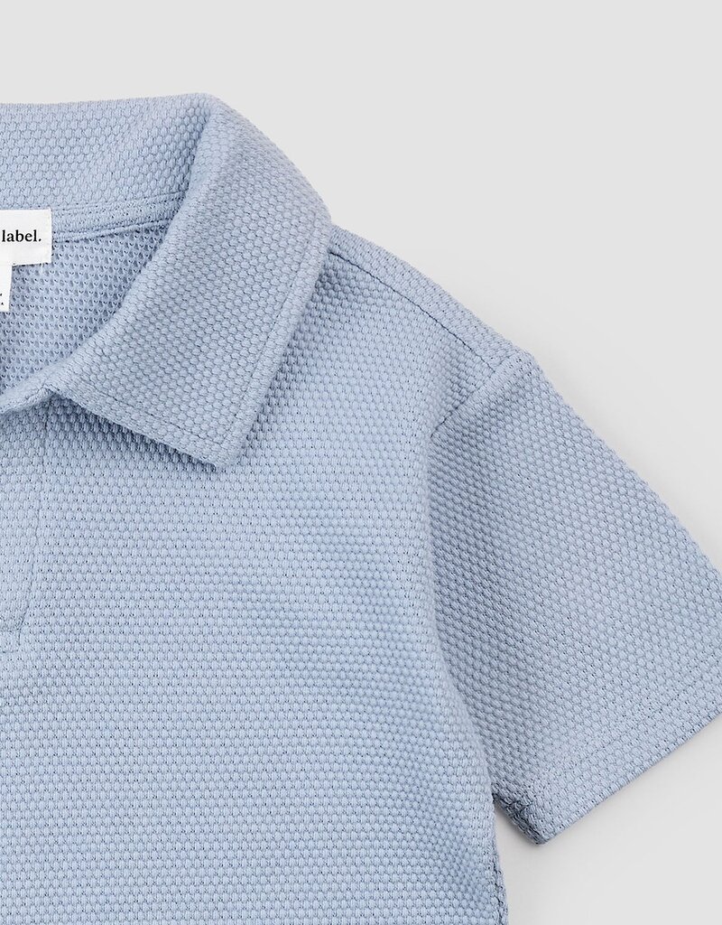 miles the label Dusty Blue S/S Polo