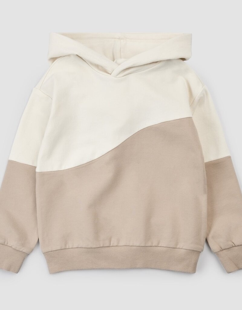 miles the label L/S Hooded Sweatshirt Beige