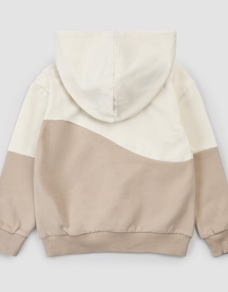 miles the label L/S Hooded Sweatshirt Beige