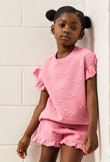 miles the label Dk Pink S/S Knit Top