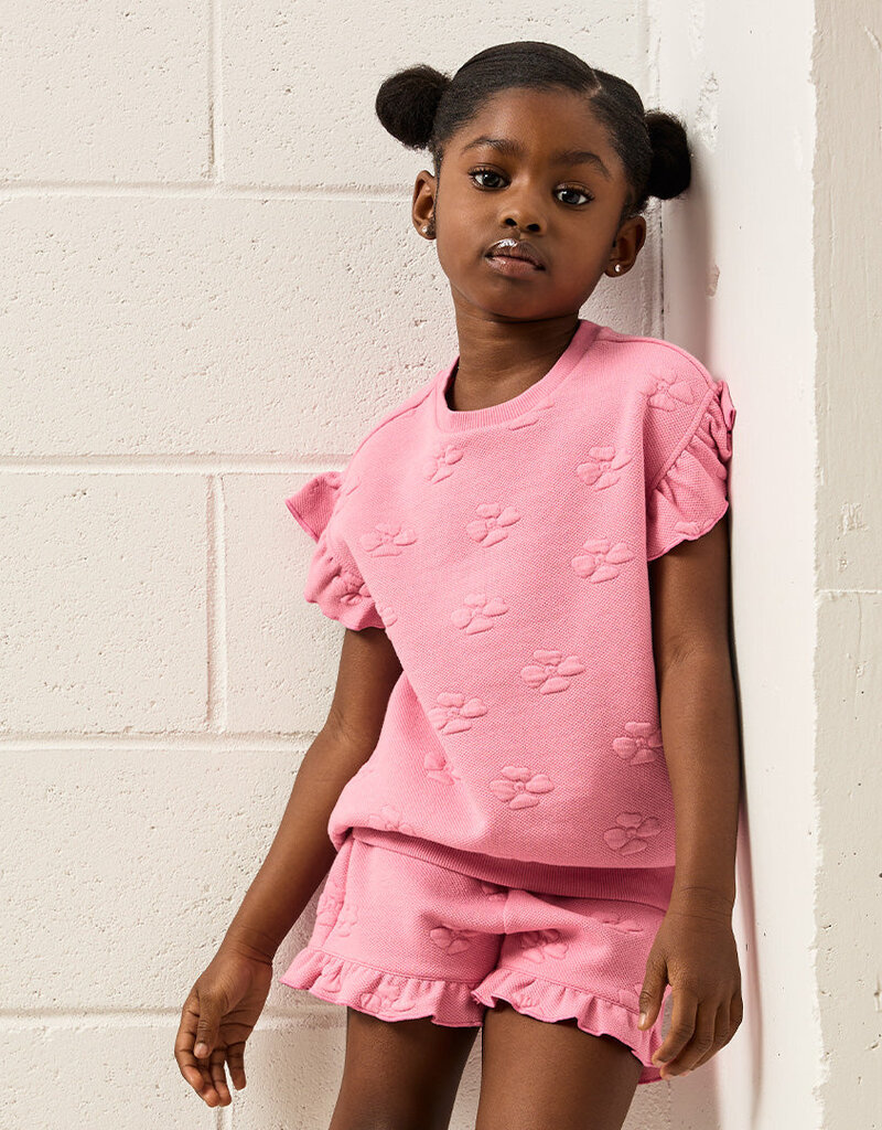 miles the label Dk Pink S/S Knit Top