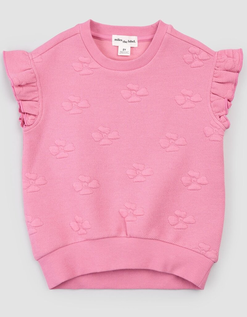 miles the label Dk Pink S/S Knit Top