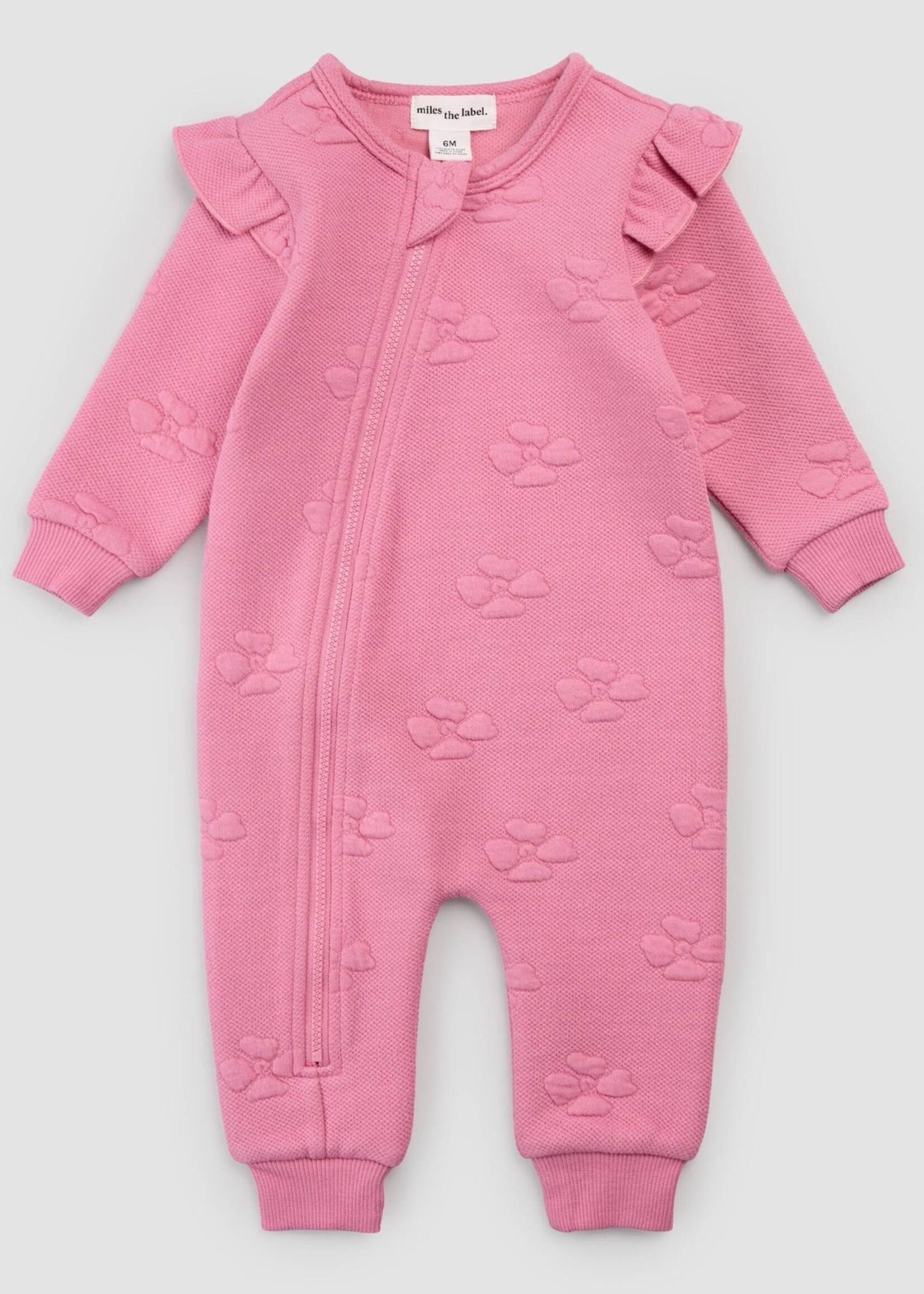 miles the label Dk Pink L/S Coverall