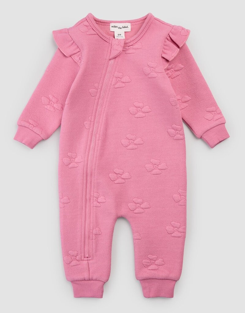 miles the label Dk Pink L/S Coverall