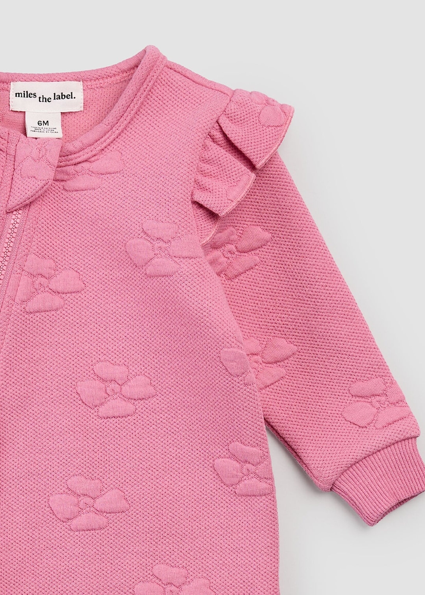 miles the label Dk Pink L/S Coverall