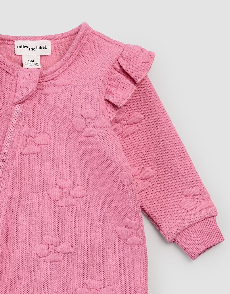 miles the label Dk Pink L/S Coverall