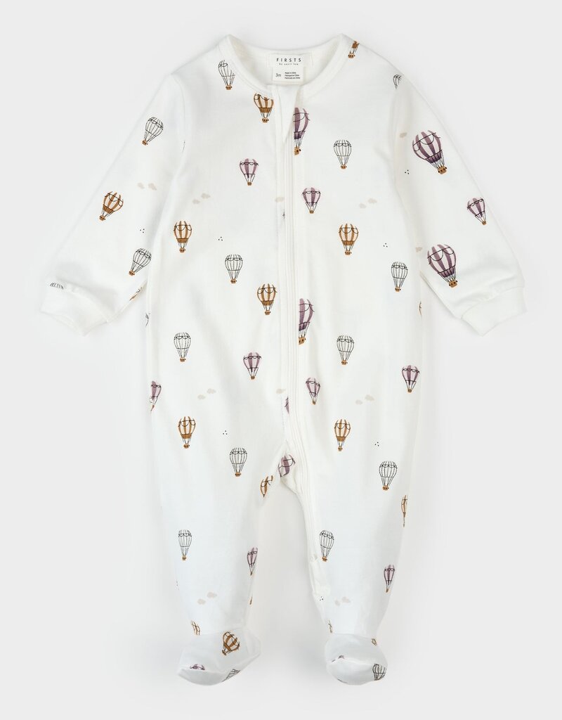 Petit Lem HOT AIR BALLOON FOOTED SLEEPER