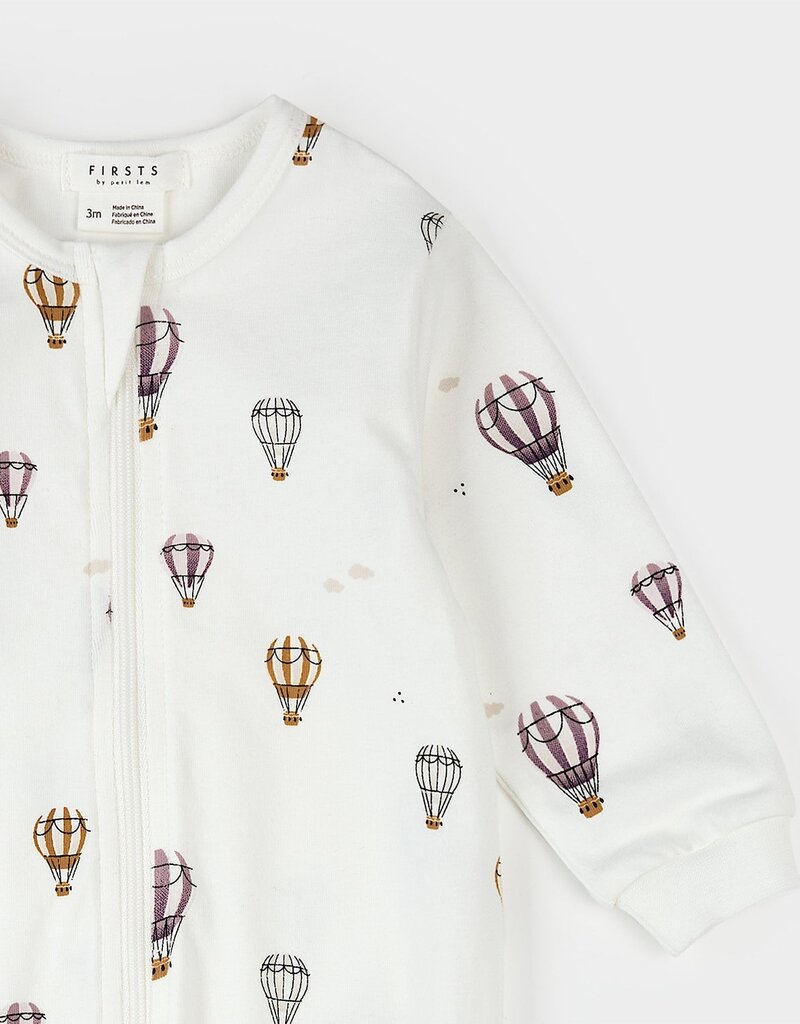 Petit Lem HOT AIR BALLOON FOOTED SLEEPER