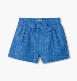 Hatley Kids Belted Chambray Paper Bag Shorts