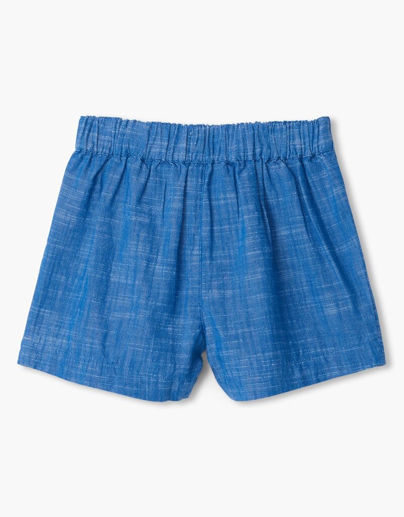 Hatley Kids Belted Chambray Paper Bag Shorts