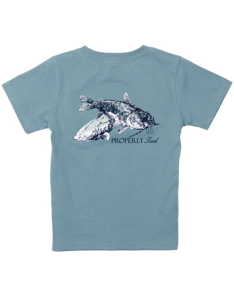 Properly Tied Mudcat S/S Steel Blue