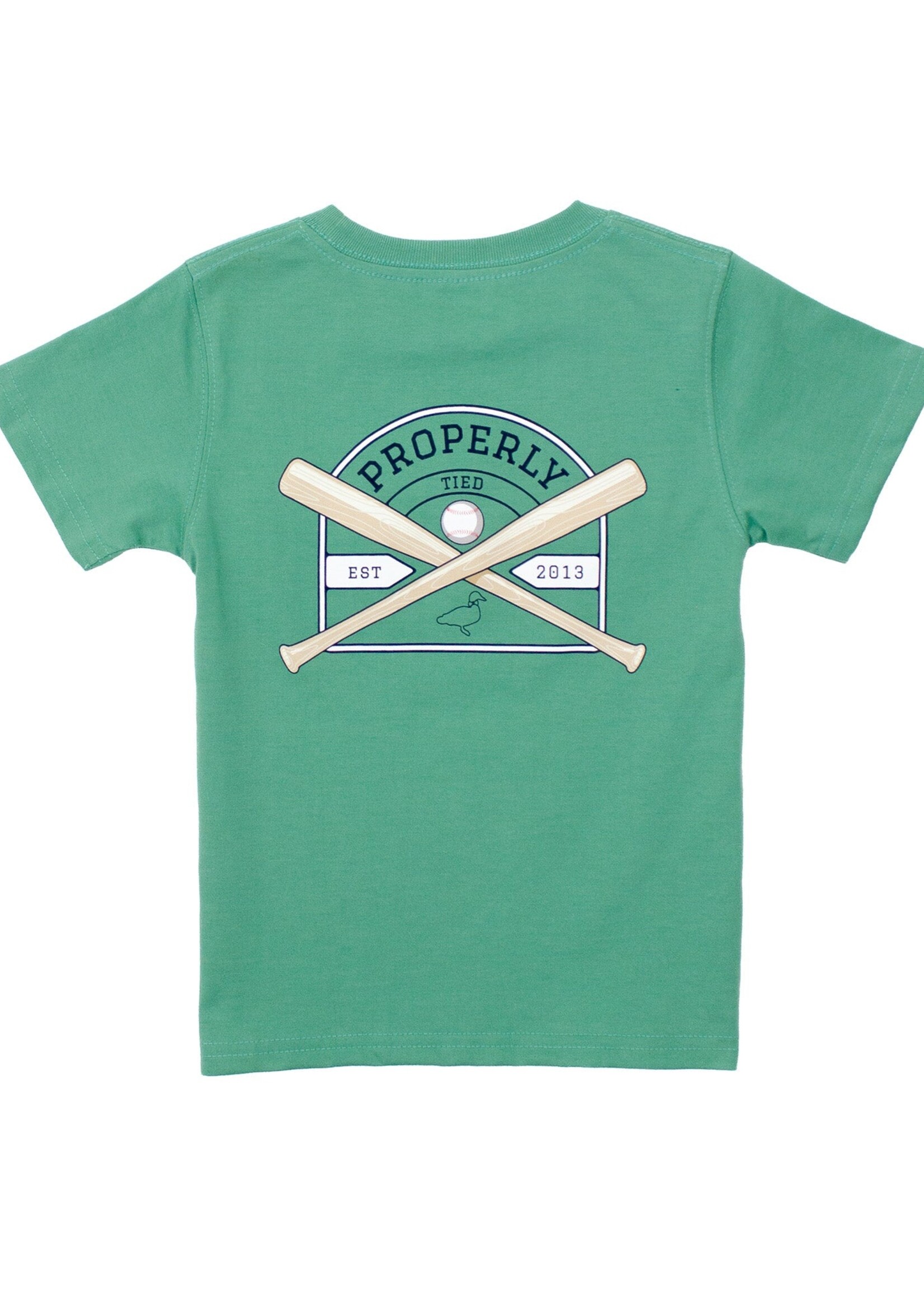 Properly Tied Baseball Shield S/S Ivy