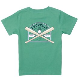 Properly Tied SALE Baseball Shield S/S Ivy