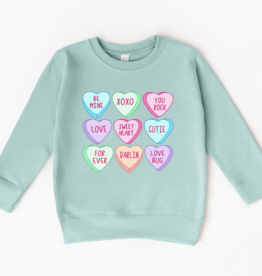 Benny & Ray Apparel SALE Conversation Hearts Candy Sweatshirt