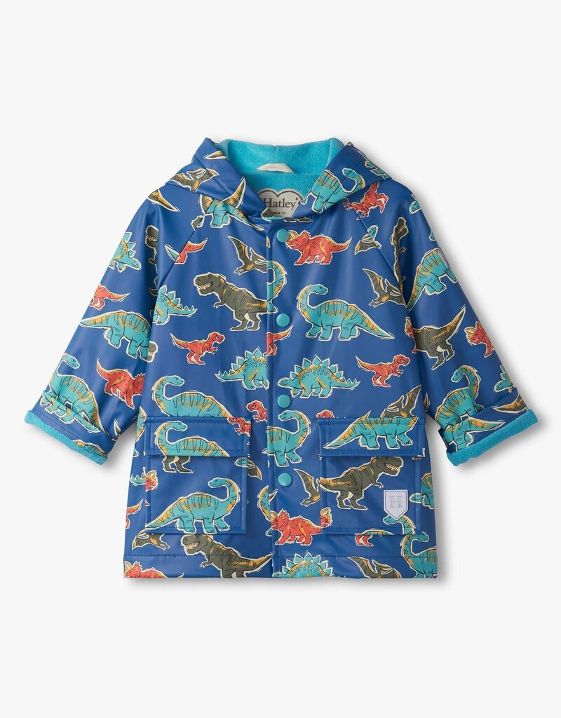 Hatley Kids Dino Party Snap Rain Coat