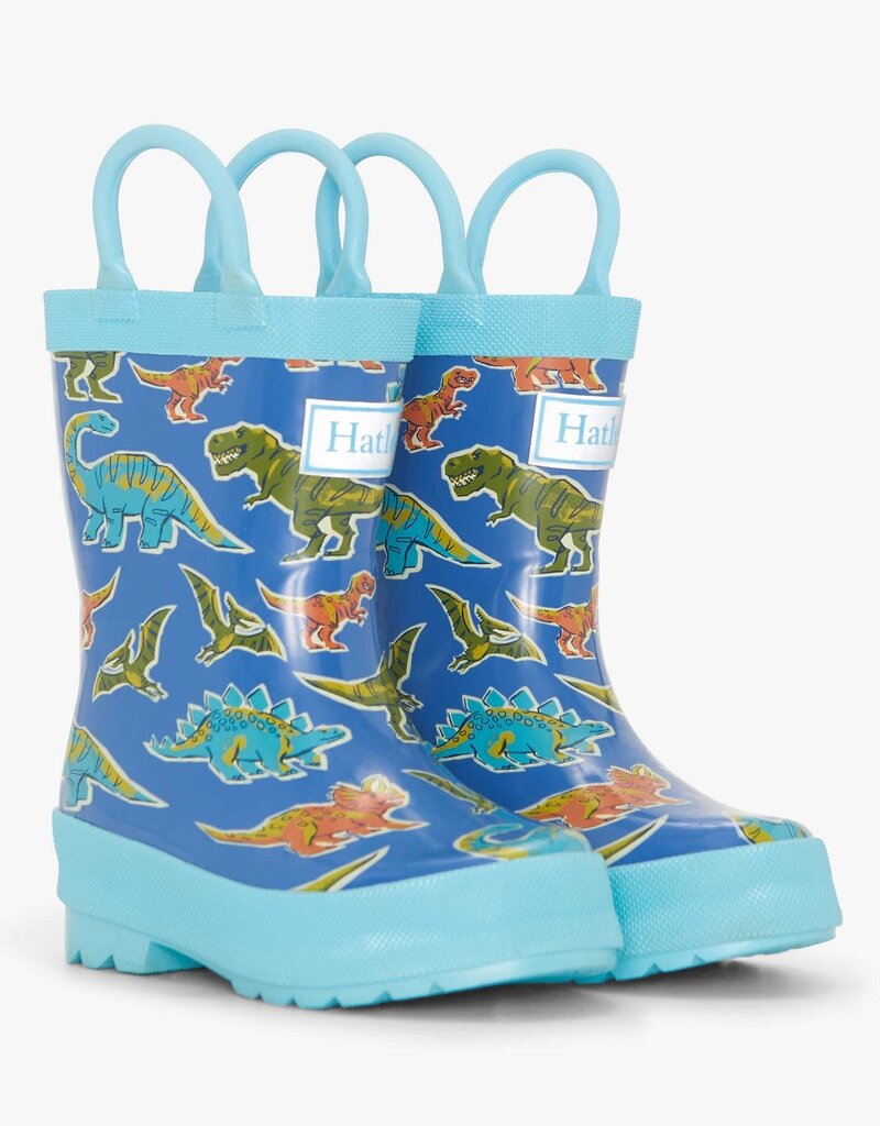 Hatley Kids Little Dinos Rain Boots w/Handles