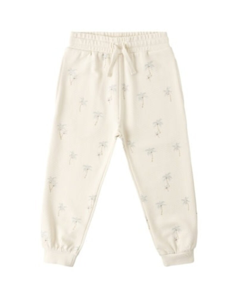 Rylee + Cru Inc. JOGGER SWEATPANT PALMS NATURAL