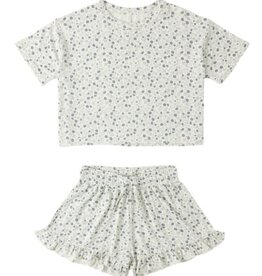 Rylee + Cru Inc. MOSIE SET BLUE DITSY IVORY