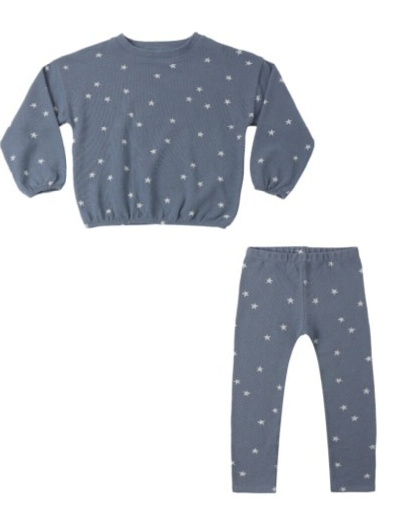 Rylee + Cru Inc. SPONGEY KNIT SET STARFISH MARINE