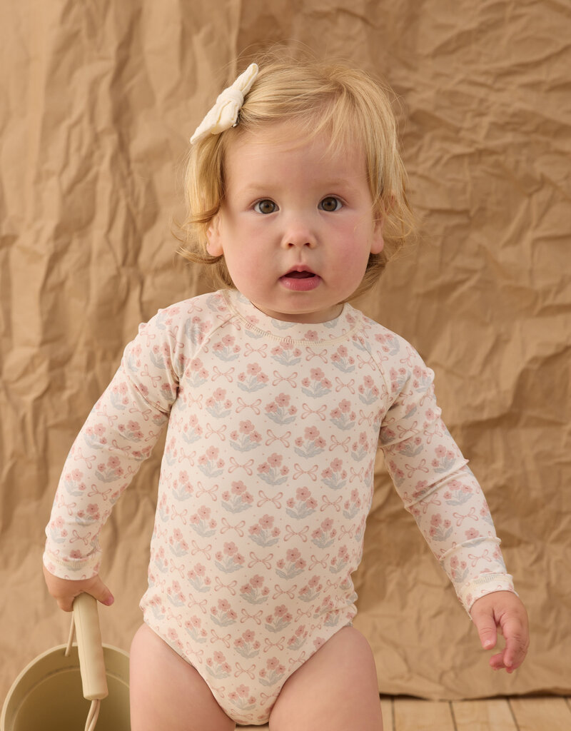 Rylee + Cru Inc. DELPHINE RASHGUARD ONE-PIECE BLOSSOM