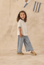 Rylee + Cru Inc. WIDE LEG PANT MARINE GINGHAM