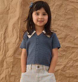 Rylee + Cru Inc. SLOANE KNIT TOP MARINE