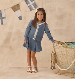 Rylee + Cru Inc. SALE SLOANE KNIT SKIRT MARINE