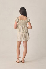 Rylee + Cru Inc. TEEN JUBILEE TOP BLUE FLORAL NATURAL