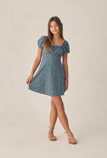 Rylee + Cru Inc. TEEN IVY DRESS DITSY MARINE