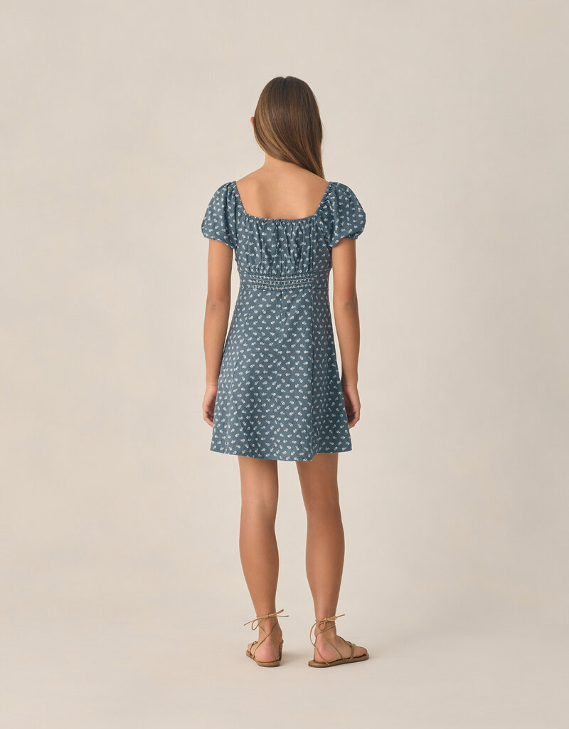 Rylee + Cru Inc. TEEN IVY DRESS DITSY MARINE