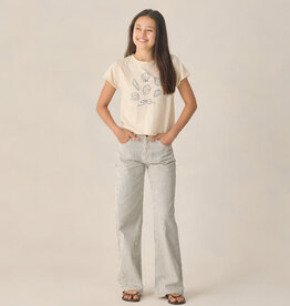 Rylee + Cru Inc. TEEN BAGGY WIDE LEG PANT RAILROAD STRIPE
