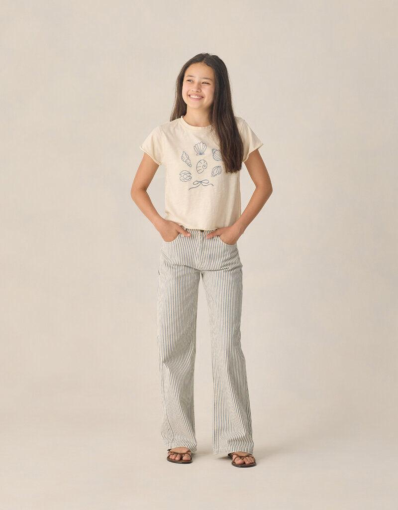 Rylee + Cru Inc. TEEN BAGGY WIDE LEG PANT RAILROAD STRIPE