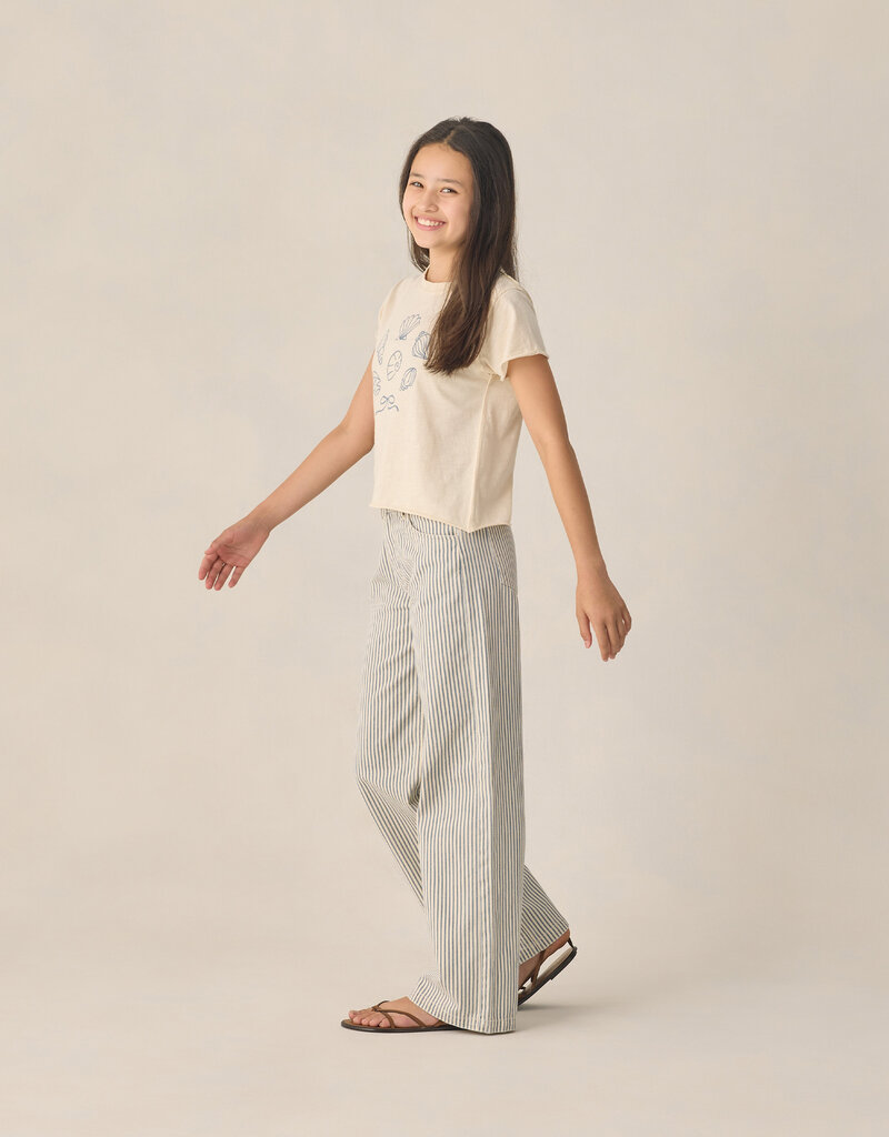 Rylee + Cru Inc. TEEN BAGGY WIDE LEG PANT RAILROAD STRIPE