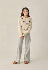 Rylee + Cru Inc. CROCHET KNIT PULLOVER BOWS
