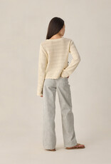 Rylee + Cru Inc. CROCHET KNIT PULLOVER BOWS