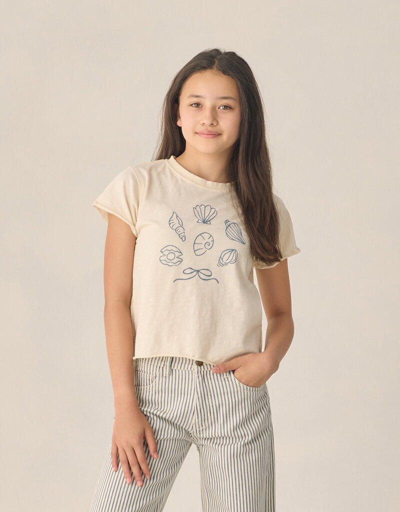 Rylee + Cru Inc. TEEN VINTAGE TEE SEASHELLS