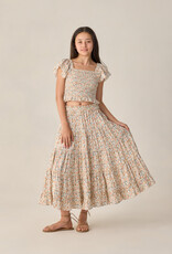 Rylee + Cru Inc. TEEN ZAYLA TOP FLOWER FIELDS