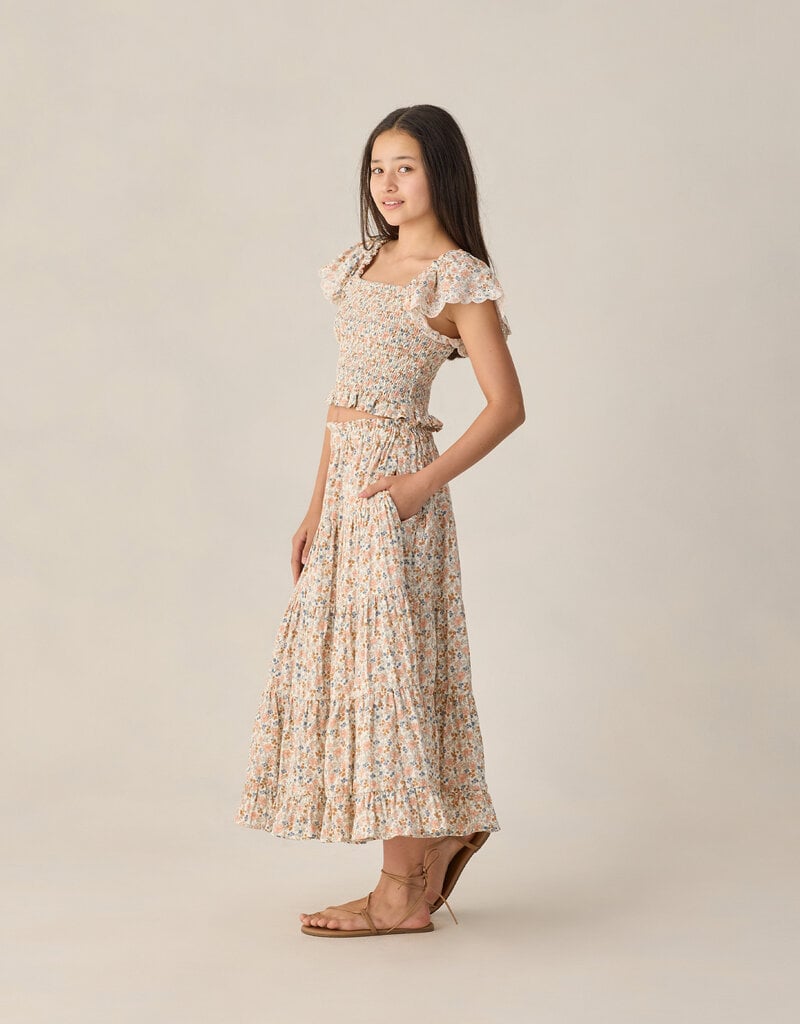 Rylee + Cru Inc. TEEN ZAYLA TOP FLOWER FIELDS