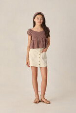 Rylee + Cru LLC TEEN DENVER MINI SKIRT NATURAL